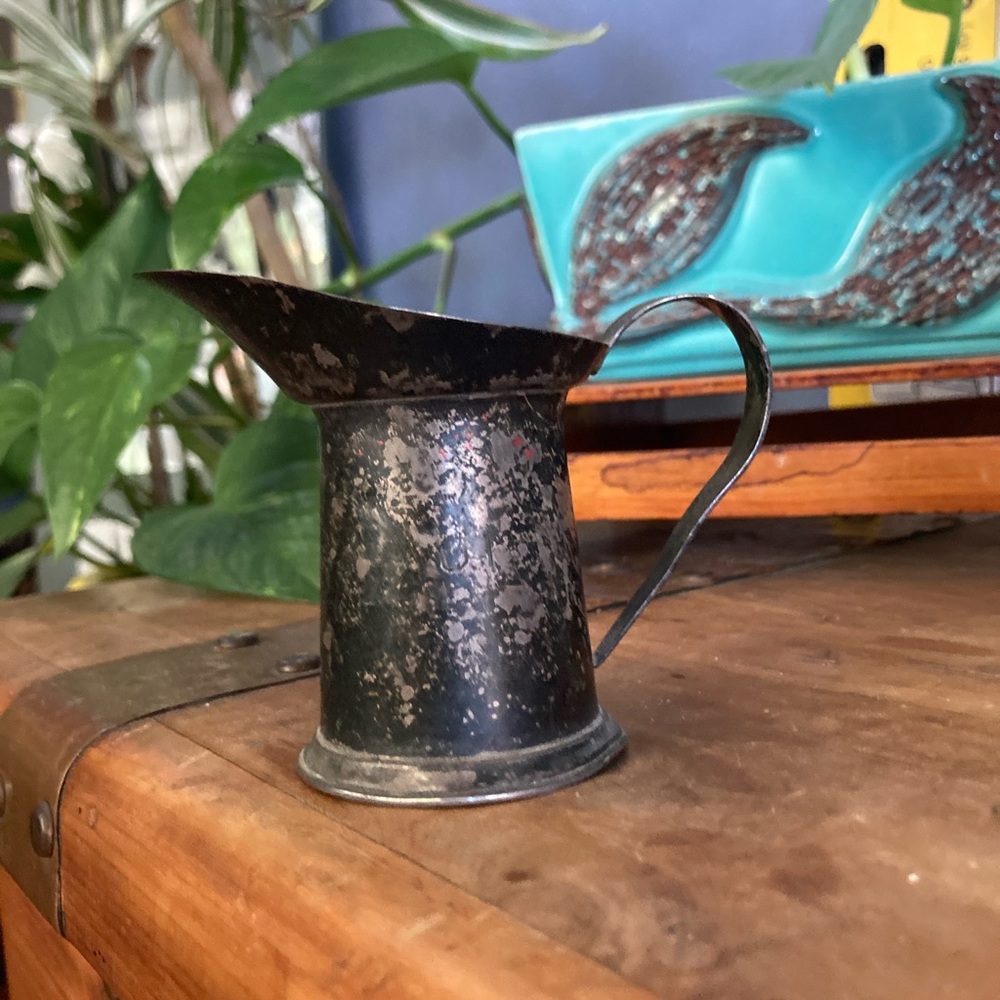 Cartier, sterling silver mini pitcher. Engraved on bottom. 1969, Original patina